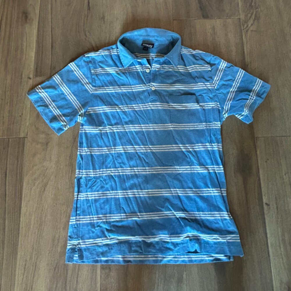 Patagonia Mens Striped Polo Size Small